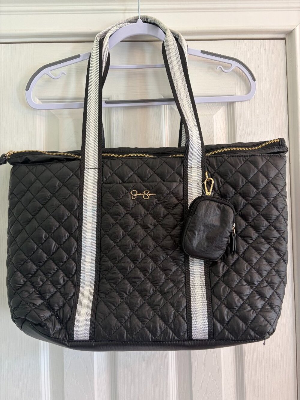 Jessica Simpson Weekender Overnight Black Bag
